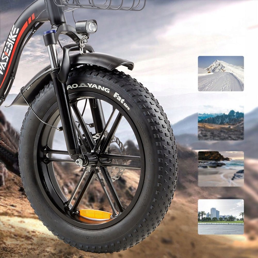20 Inch Fat Tire Ebike 750W Motor Big Battery Electric Cycle Electric Bicycle Full Suspension 48V Best Mountain E Bike
