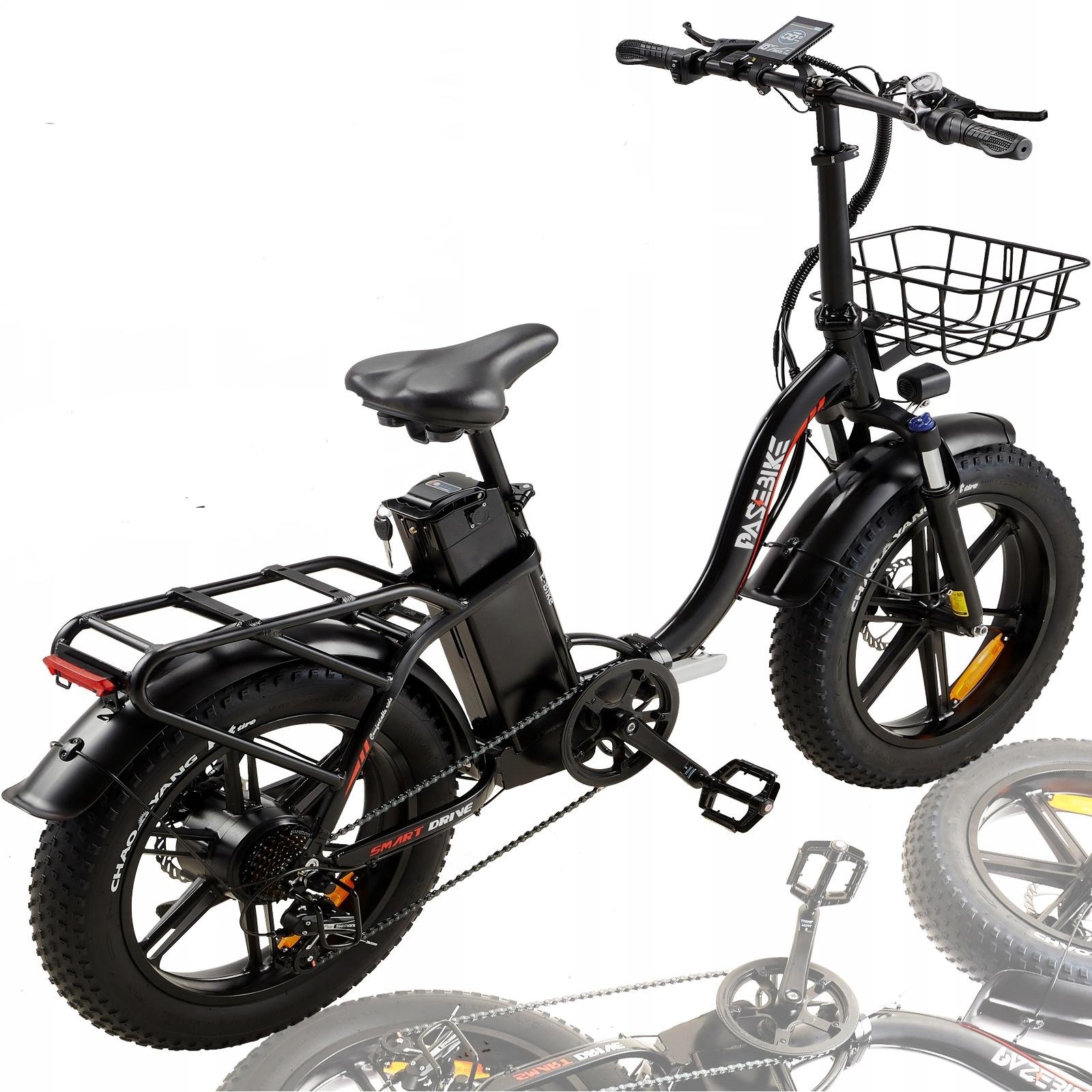 20 Inch Fat Tire Ebike 750W Motor Big Battery Electric Cycle Electric Bicycle Full Suspension 48V Best Mountain E Bike