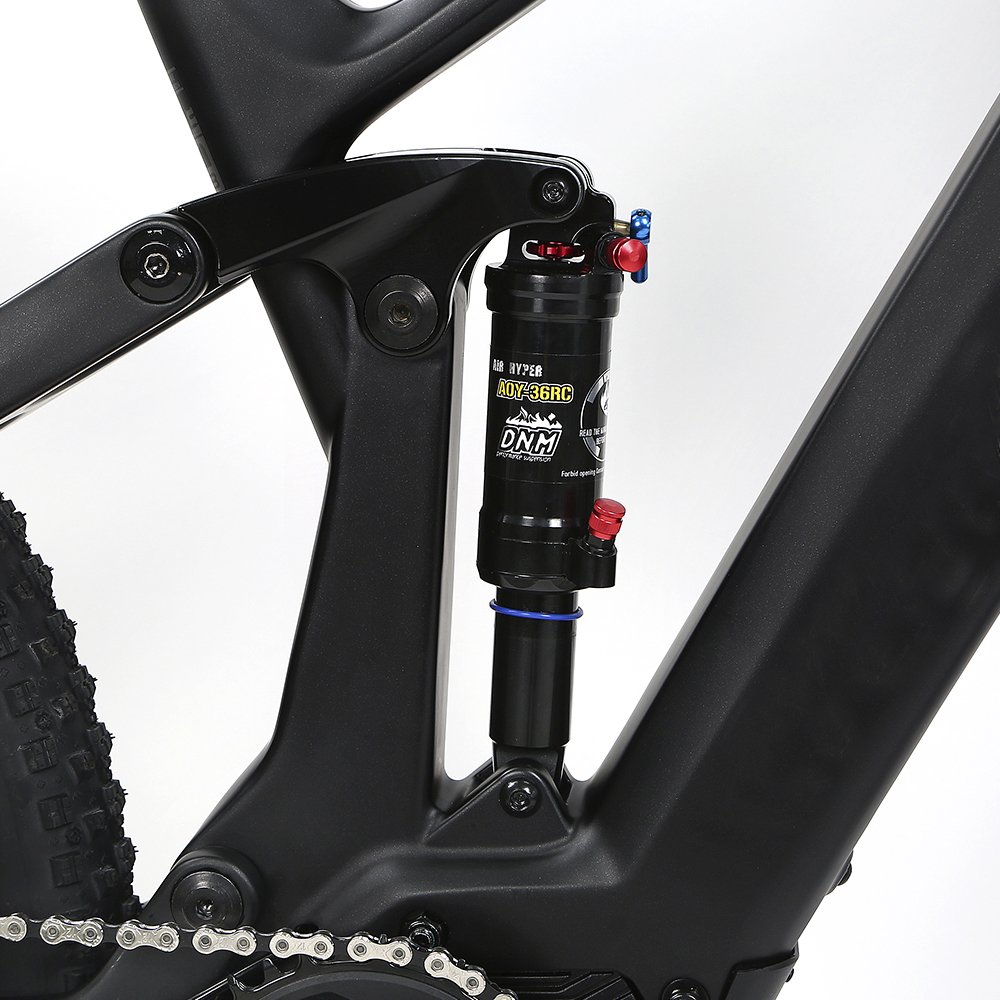 GALAXY High-strength carbon fiber frame Electric mountain bike Bafang M820 250W mid drive Full Suspension E bike