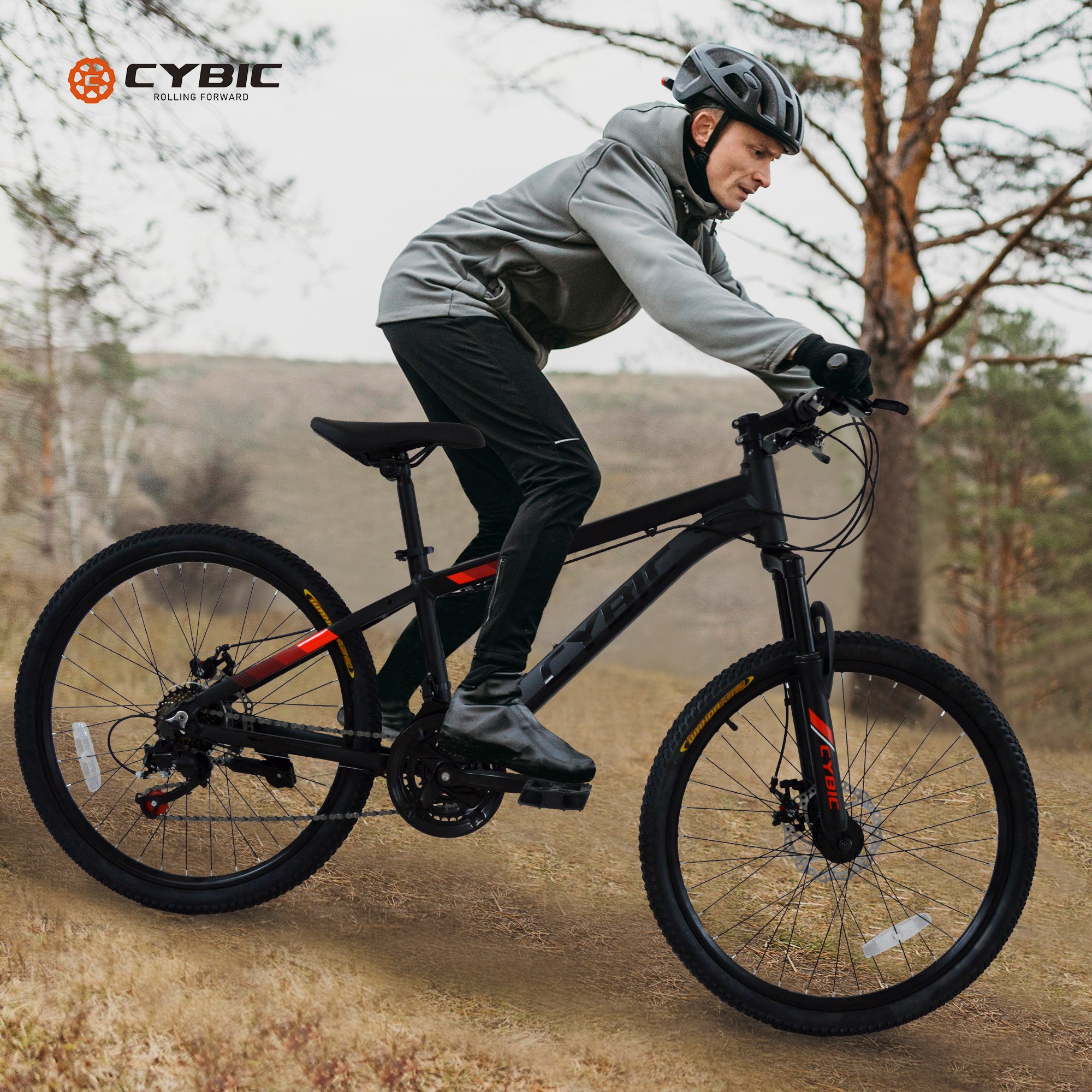 24 inch 21-Speed Disc Front Suspension Youth/Adult Men and Women City Snow Bicycle Mountain Bike