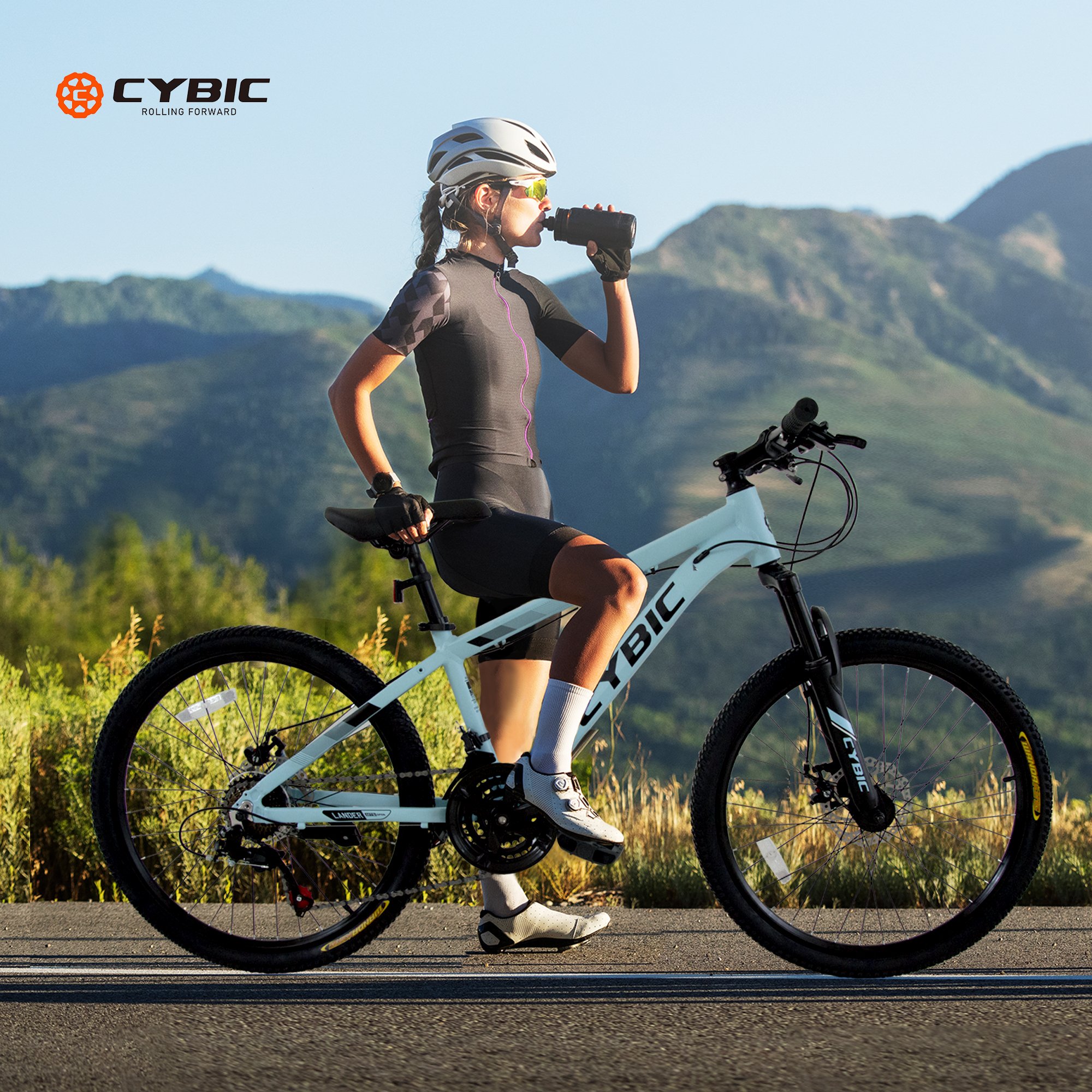 24 inch 21-Speed Disc Front Suspension Youth/Adult Men and Women City Snow Bicycle Mountain Bike