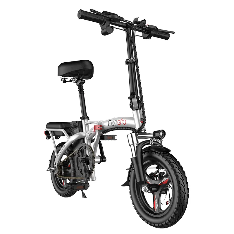 2023 Hot Sale Mini Size Folding Electric Bicycle 400W 48V 14 Inch Electric City Bike Foldable Electric Bike