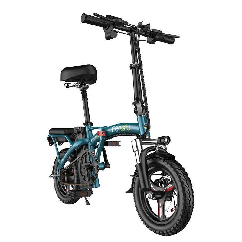 2023 Hot Sale Mini Size Folding Electric Bicycle 400W 48V 14 Inch Electric City Bike Foldable Electric Bike
