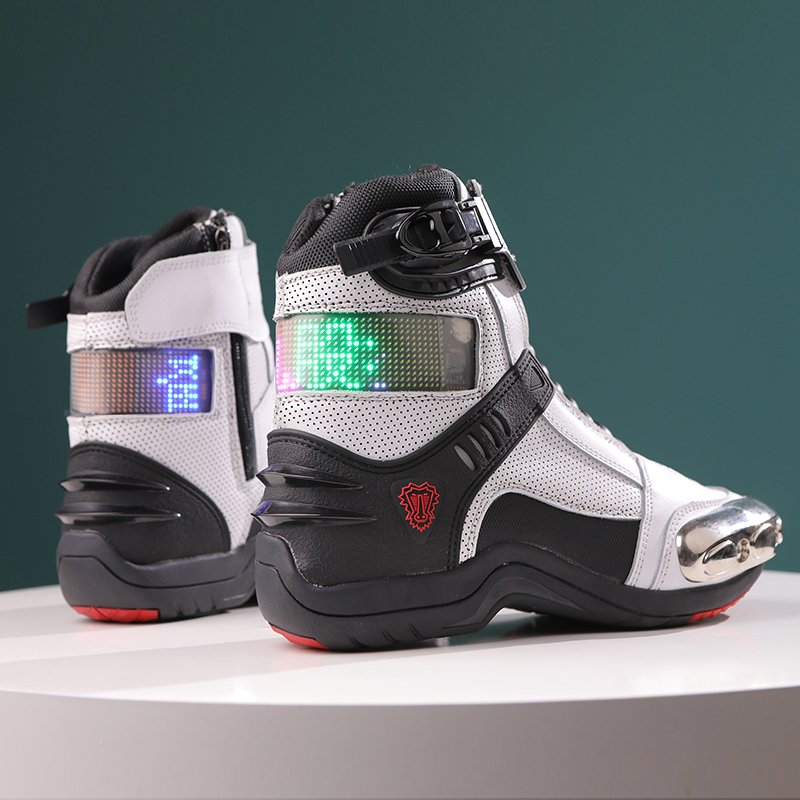 Fashion Motorcycle Biker non-slip Leather Boots mountain motorcycle racing cycling shoes
