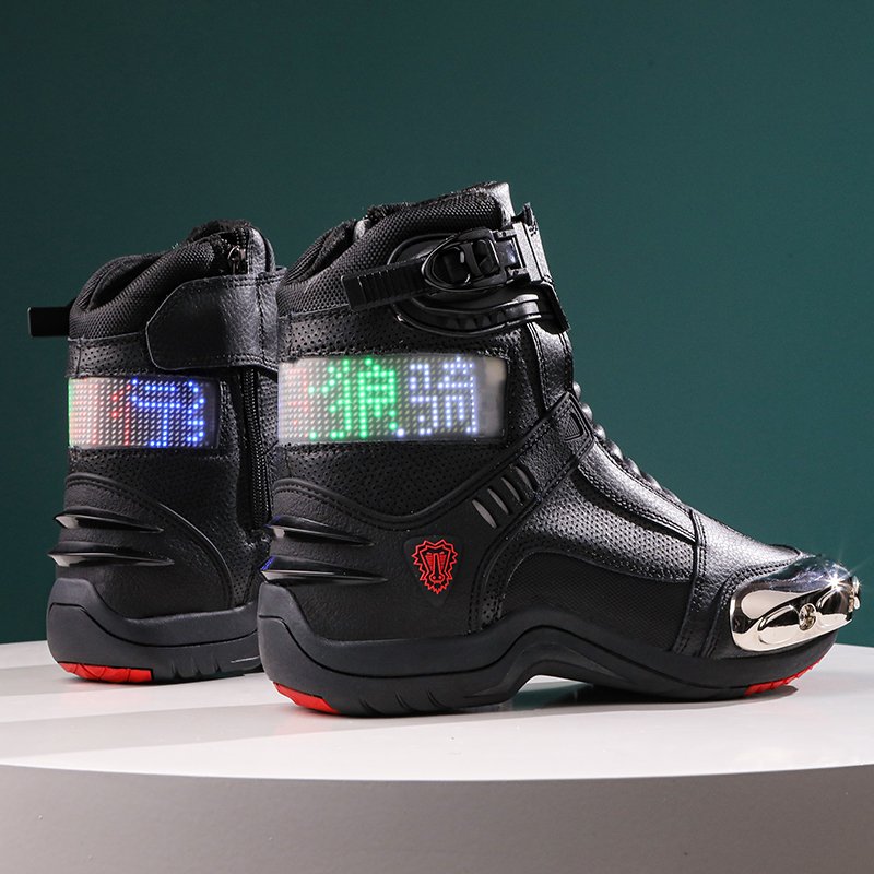 Fashion Motorcycle Biker non-slip Leather Boots mountain motorcycle racing cycling shoes