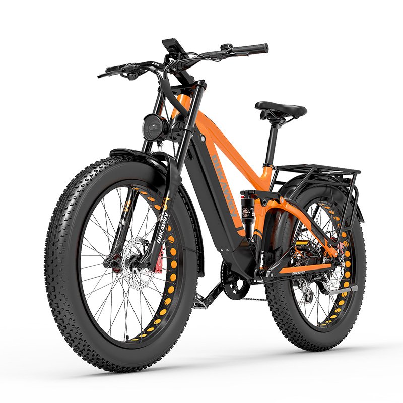 Dukawey silvertip8 52V electric bike 1000W 26 inches full suspension mountain e bike 20Ah lithium battery bicycle electric
