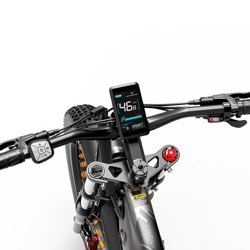 Dukawey silvertip8 52V electric bike 1000W 26 inches full suspension mountain e bike 20Ah lithium battery bicycle electric