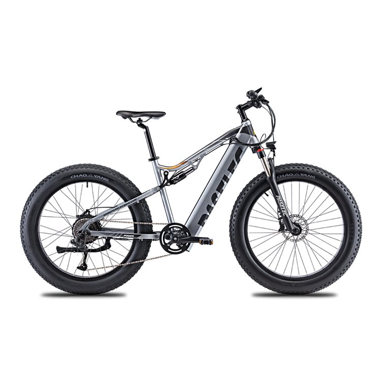 EU Free delivery 48V17AH lithium battery electric mountain bike 26" fat tires 750W motor oil brake Adult ebike