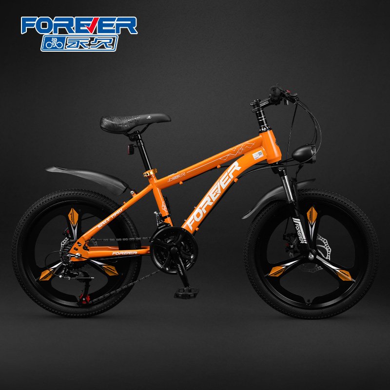 FOREVER 2023 Factory New Product 18/20/22 Inch 7/21 Speed Steel Student Bicycle Mini Bike For Children Mountain Bike