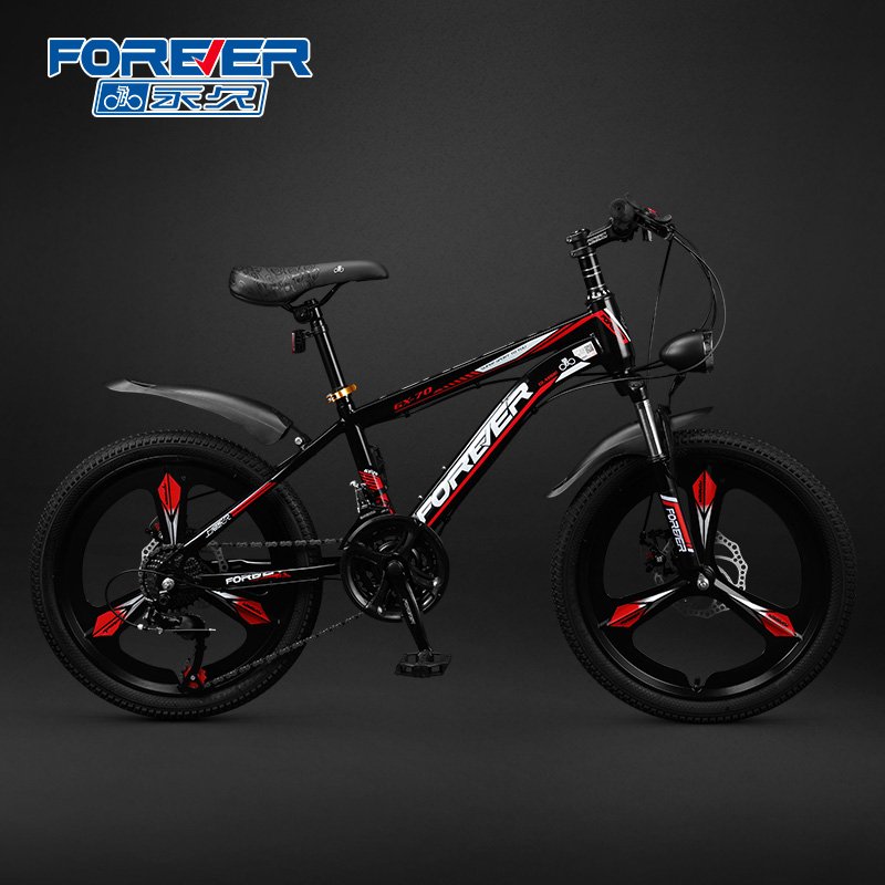 FOREVER 2023 Factory New Product 18/20/22 Inch 7/21 Speed Steel Student Bicycle Mini Bike For Children Mountain Bike