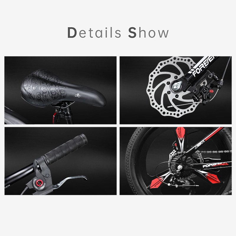 FOREVER 2023 Factory New Product 18/20/22 Inch 7/21 Speed Steel Student Bicycle Mini Bike For Children Mountain Bike