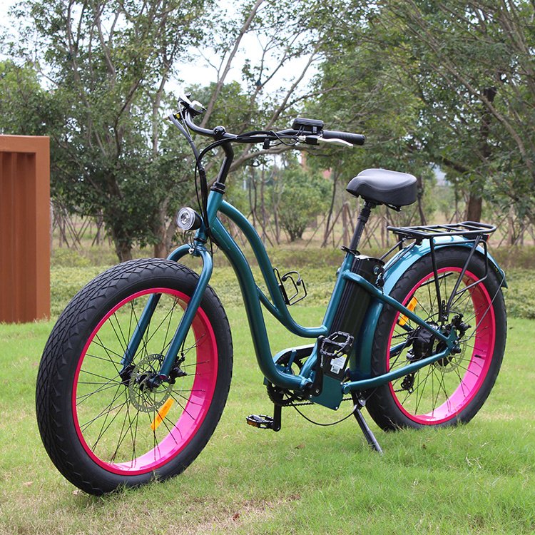 Factory directly sell big fat wheel ebike beach cruiser 250w 750w electric bike