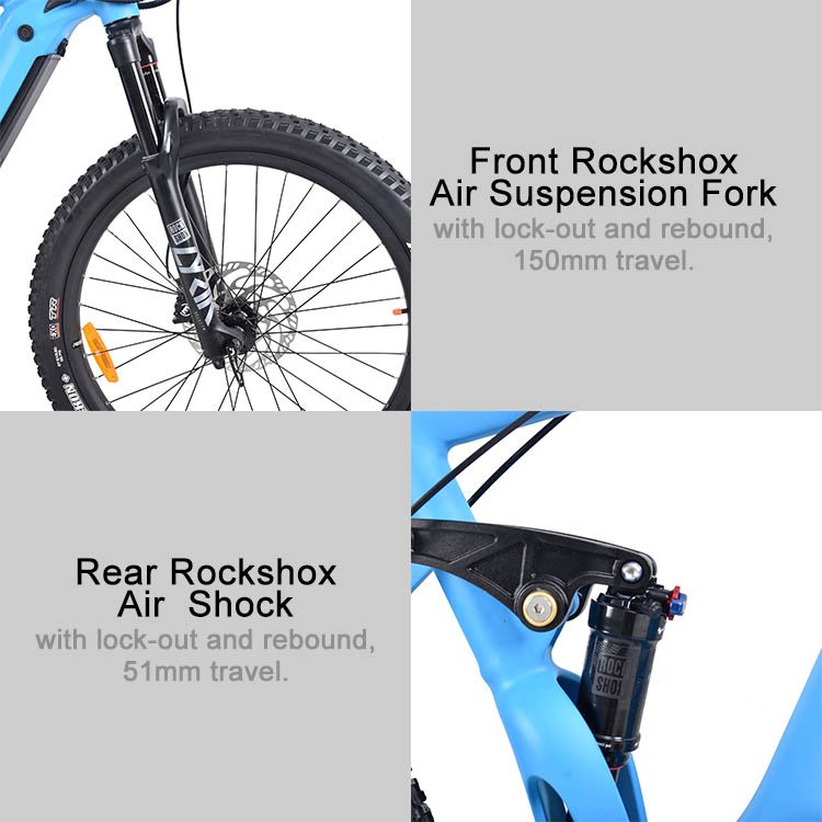 27.5*2.8 500W power Fat tire electric Mountain E bike/Snow bike/ full suspension electric bicycle in china