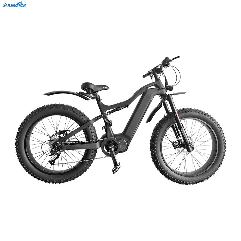 Chinese Electric Bike Carbon Fiber Bike Bafang 48v 1000w Fat Tire Mid Drive Electric Mountain Bike Bicycle