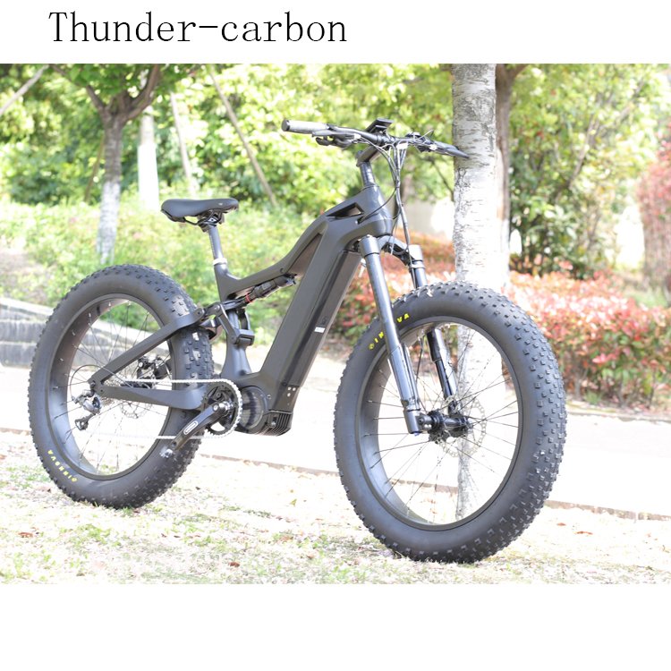 Chinese Electric Bike Carbon Fiber Bike Bafang 48v 1000w Fat Tire Mid Drive Electric Mountain Bike Bicycle
