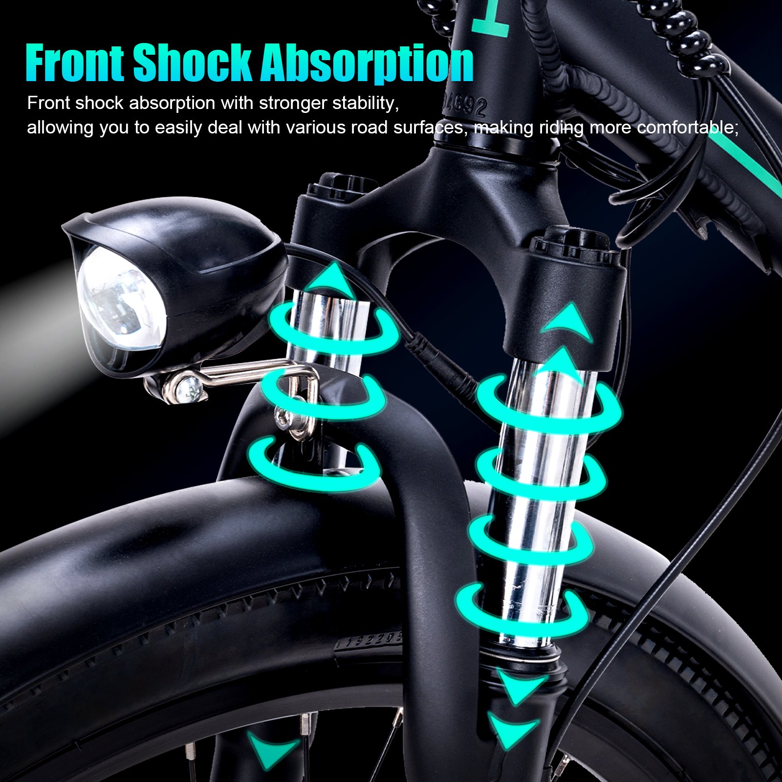 KOOLUX 250W 25KM/H Electric Bicycle Electric Folding Bike EU Warehouse Stock 26Inch Spoked Wheel Pneumatic Tires