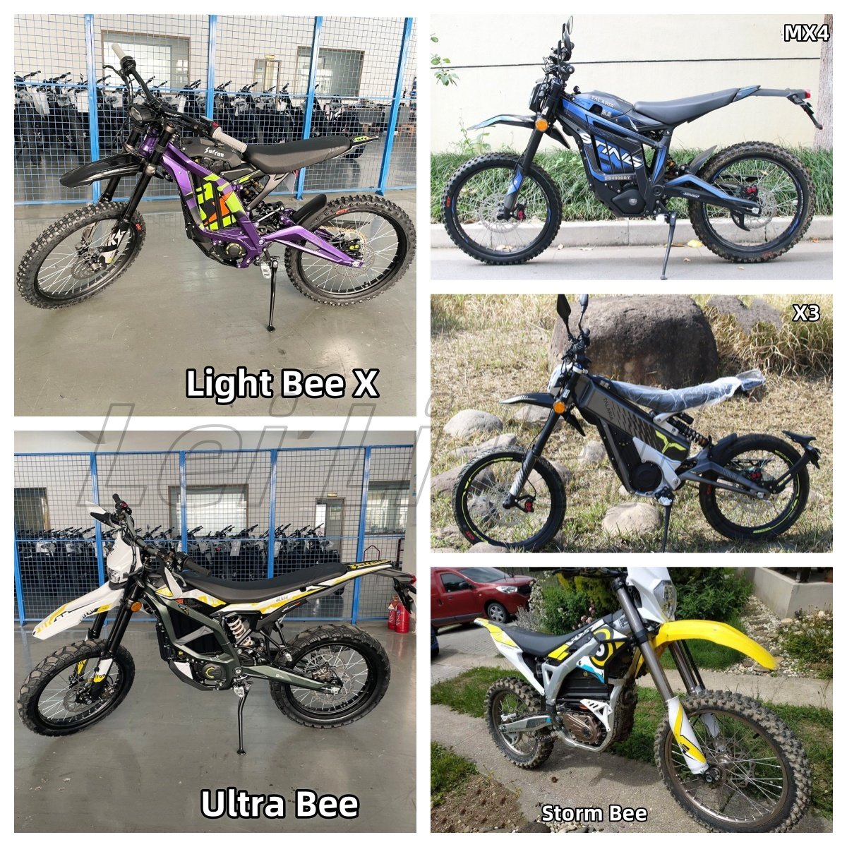 2024 Sur ron 74v 55ah Ultra Bee 12500w Electric Dirt Bike 12.5Kw Max Power Off Road Surron Light X Mountain Ebike for Adults