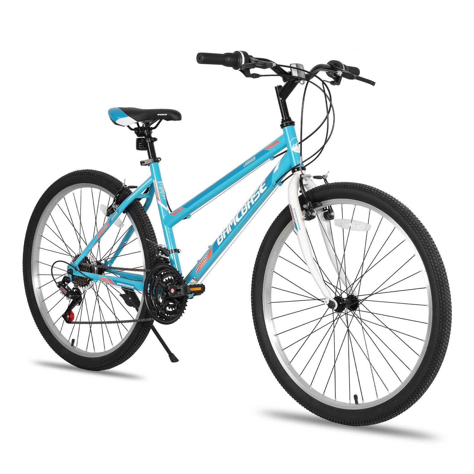 JOYKIE BAMCBASE high quality 24 inch Steel 21 Speed V Brake mountain Bike bicycle for adult