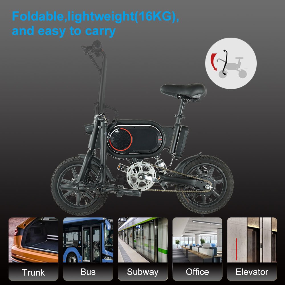 Wholesale 350w foldable e bike bicycle electric mini hybrid bike electric folding electric city bike for adult