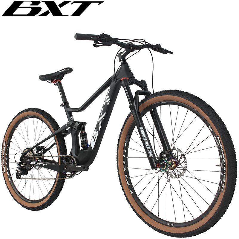 XC Full Suspension Carbon Complete Mountain Bicycle OEM 29er 11 speed Shimano Travel 100mm Suspension MTB Bike 29Inch