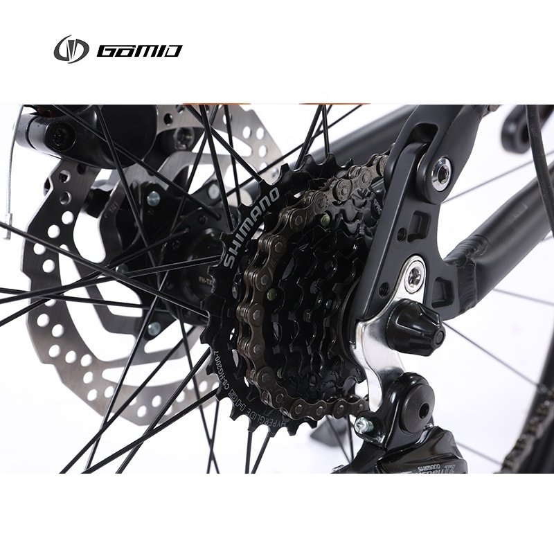 GOMID Wholesale bisiklet full suspension Mountain Bike SHIMANO gear cycle soft tail mountainbike OEM bicicletas custom Bicycle