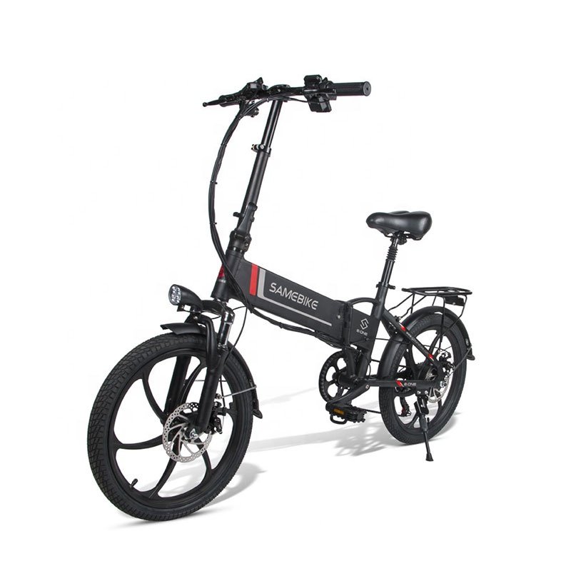 SAEMBIKE China warehouse 20LVXD30 20 inch folding removable Lithium Battery electric city bicycle