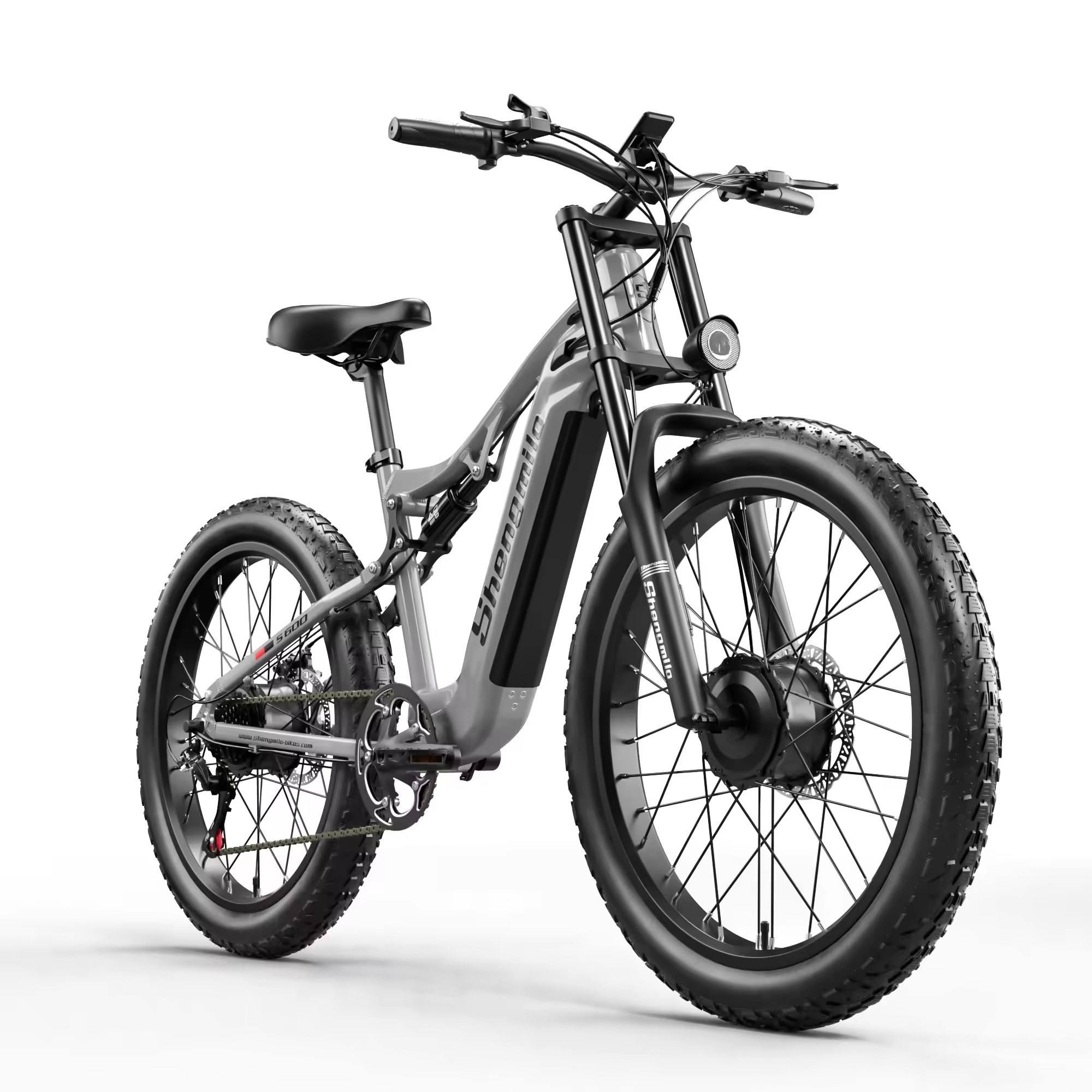 EU Freeshipping e mountain bike 2000W dual motor 26inch electric bicycle 48v 17.5ah battery Shengmilo S600