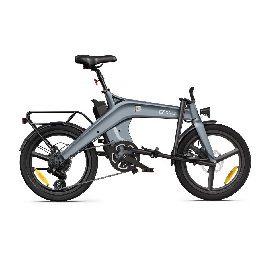DYU T1 250W Folding electric bike controller lcd cheap price powerful electric hybrid bike for adult heavy duty city travel
