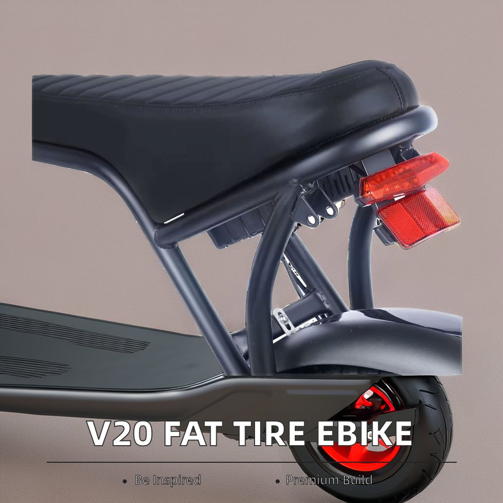 V20 Electric Bicycle 250W E-Bike with Upgrade Fat Tire Off-Road Sport Features City V8 Fatbike for Europe