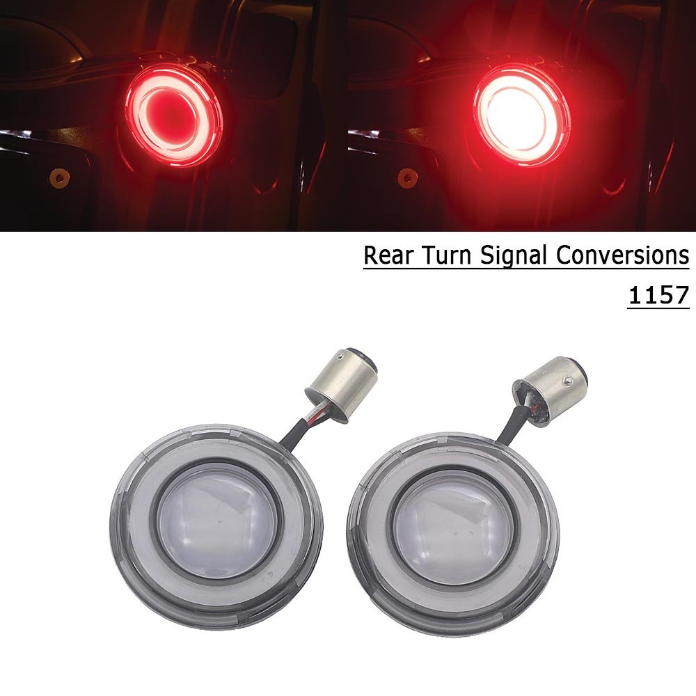 RACEPRO RP6640-1027K RP6640-1027R 1157 Bullet Style LED Turn Signal Motorcycle Signal Light For Harley Touring Dyna 2002-2017