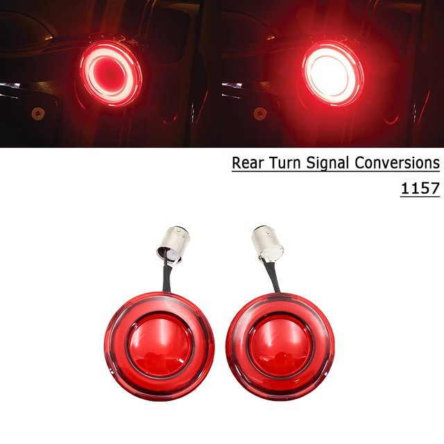 RACEPRO RP6640-1027K RP6640-1027R 1157 Bullet Style LED Turn Signal Motorcycle Signal Light For Harley Touring Dyna 2002-2017