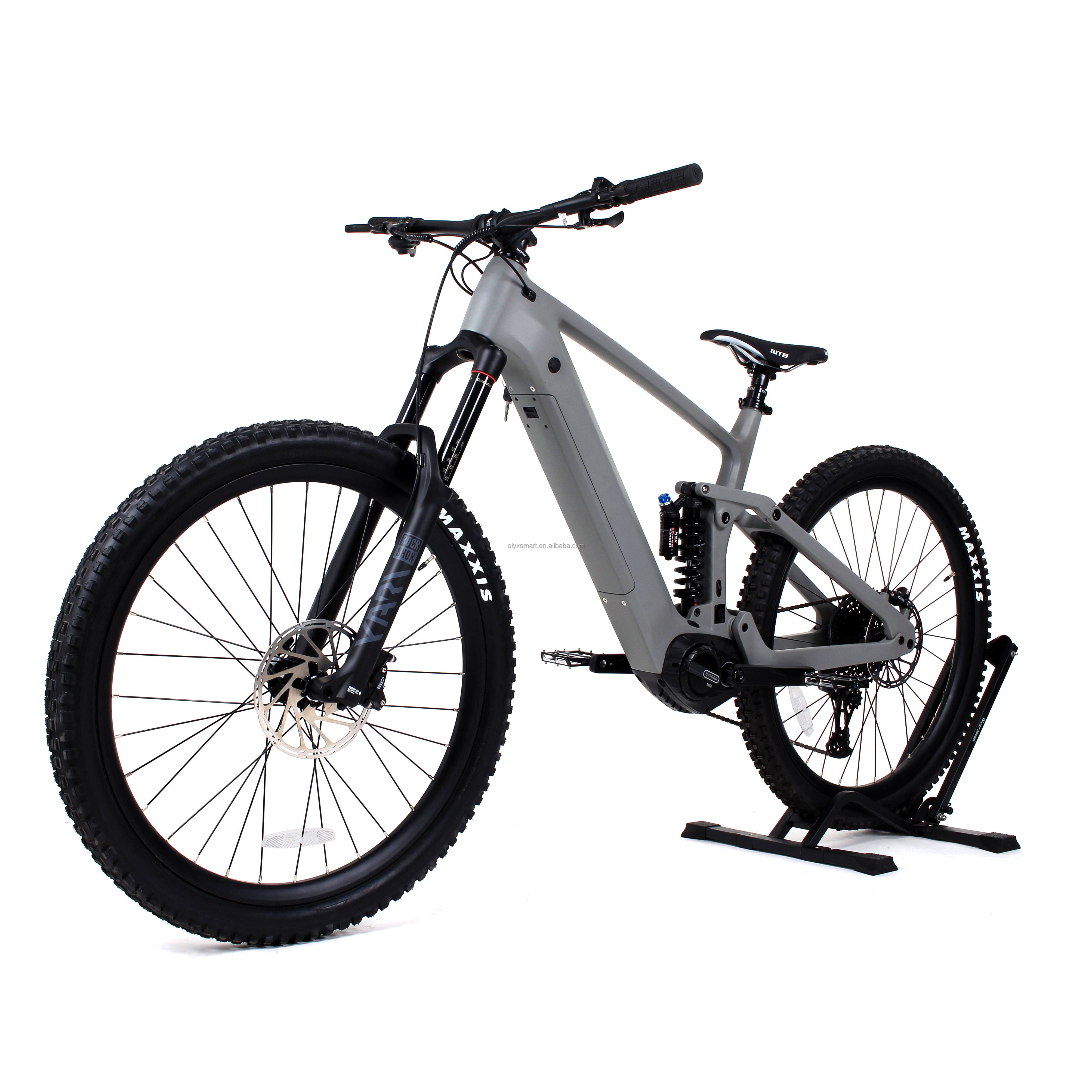 Custom Carbon Electric Mountain Bike 29 inch MTB Electric Full Suspension Bike Mid Drive Electric Bike 500W 750W 1000W