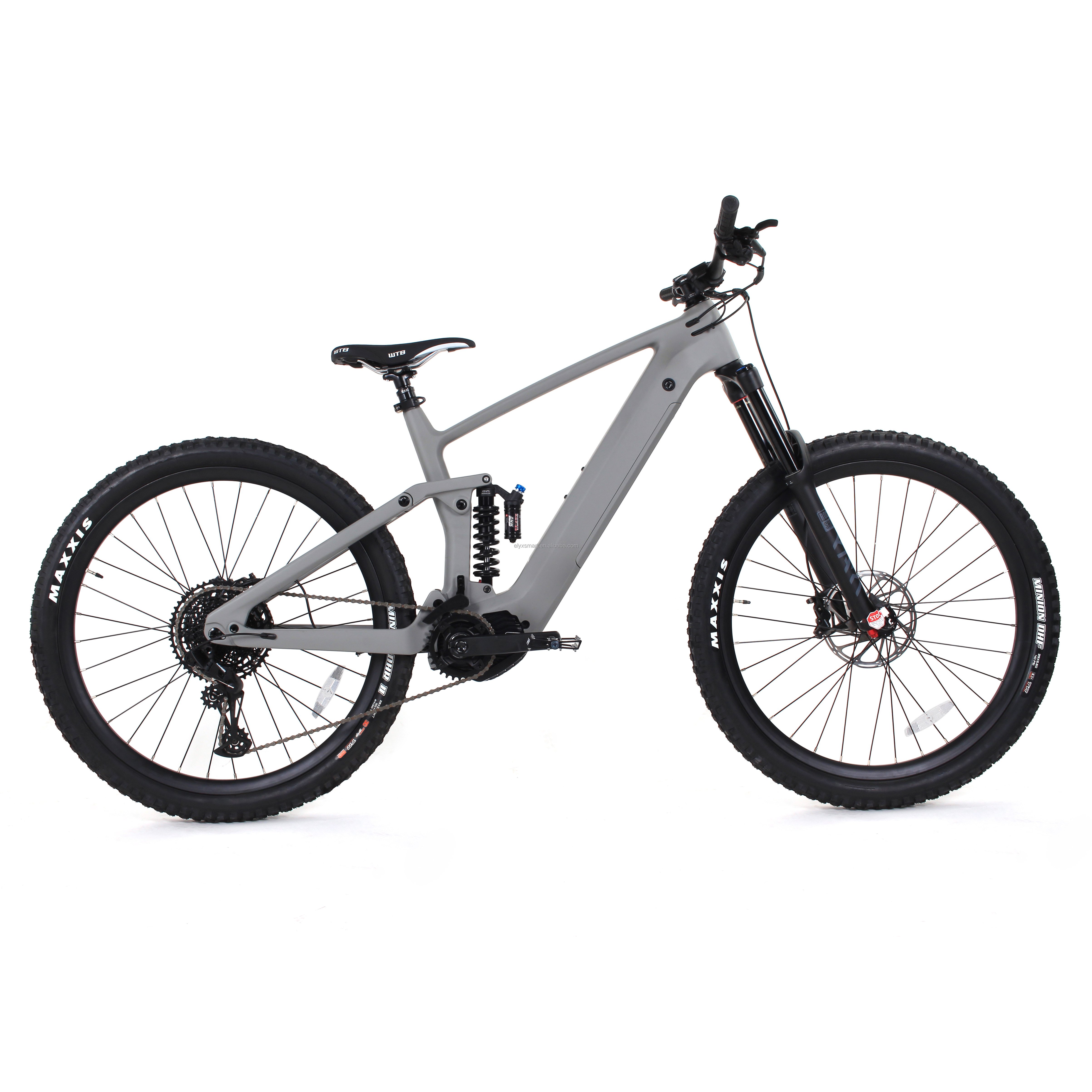 Custom Carbon Electric Mountain Bike 29 inch MTB Electric Full Suspension Bike Mid Drive Electric Bike 500W 750W 1000W