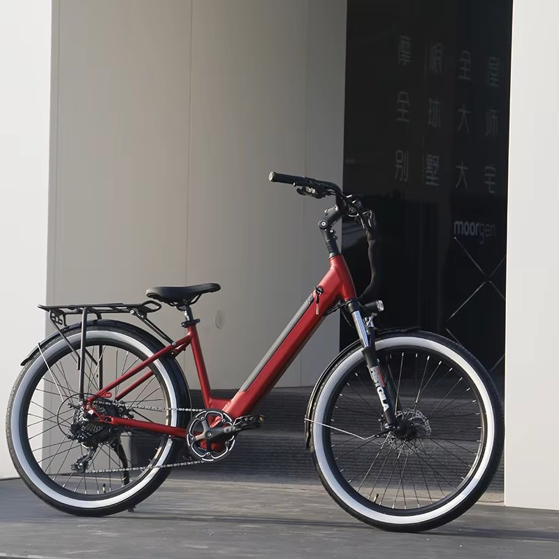 Factory Cheap Price 250W 26inch electric urban bike lady's e-bike hidden lithium battery Bafang motor ebike in ready stock