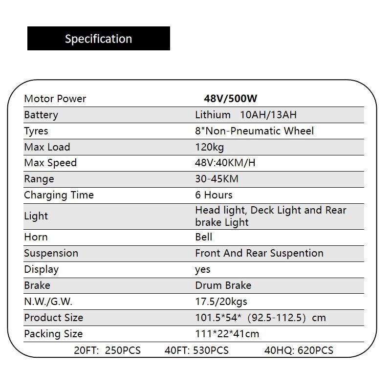 OEM Yongkang Electric Scooter 40 km/h Powerful Adult 8in Tire 500W Urban Electric City Bike Elektro Roller Scooter