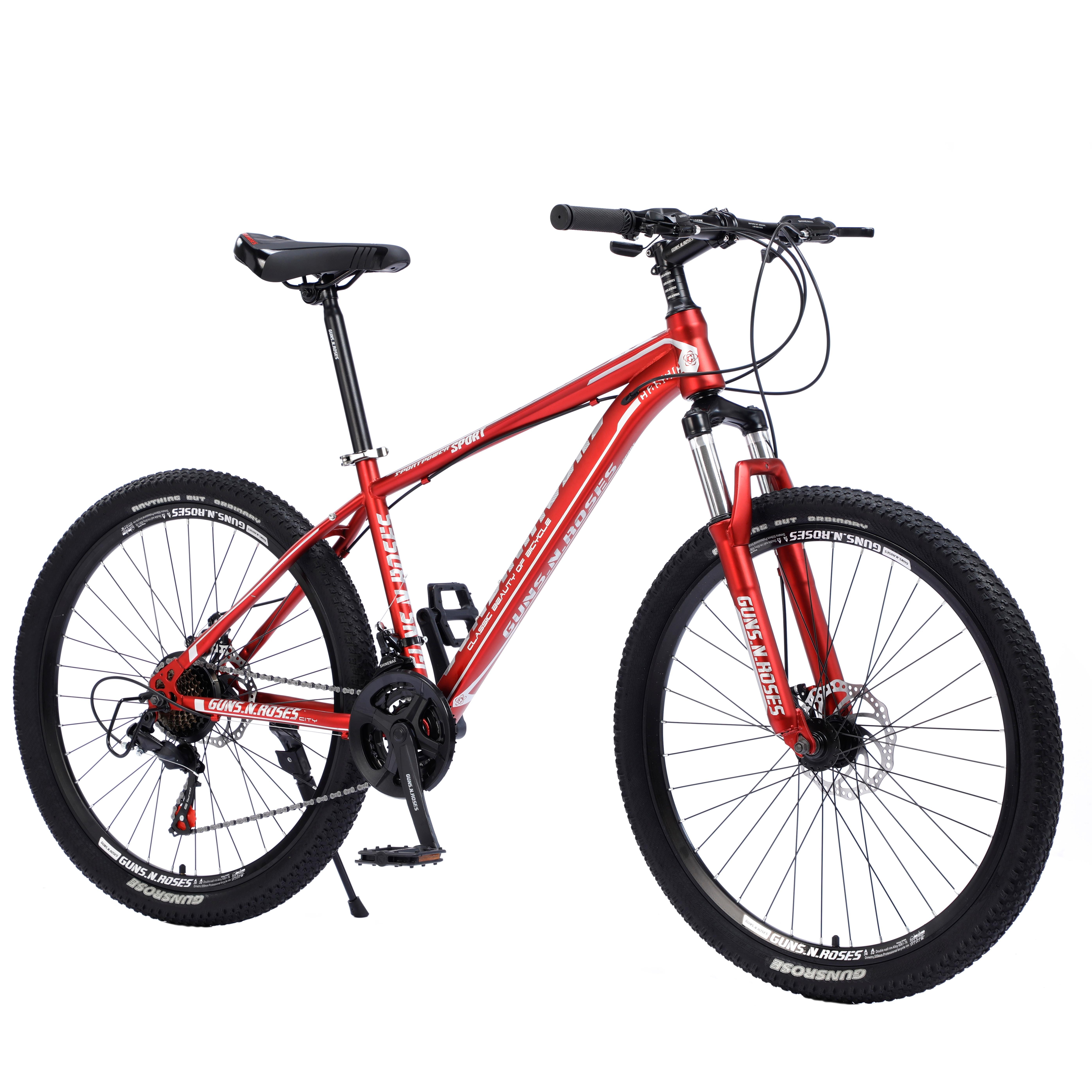 MTB Aluminum Alloy Frame 24\" Downhill 29er Mountain Bike with 21 Speed Gears 59$ Bicycle Suspension Frame