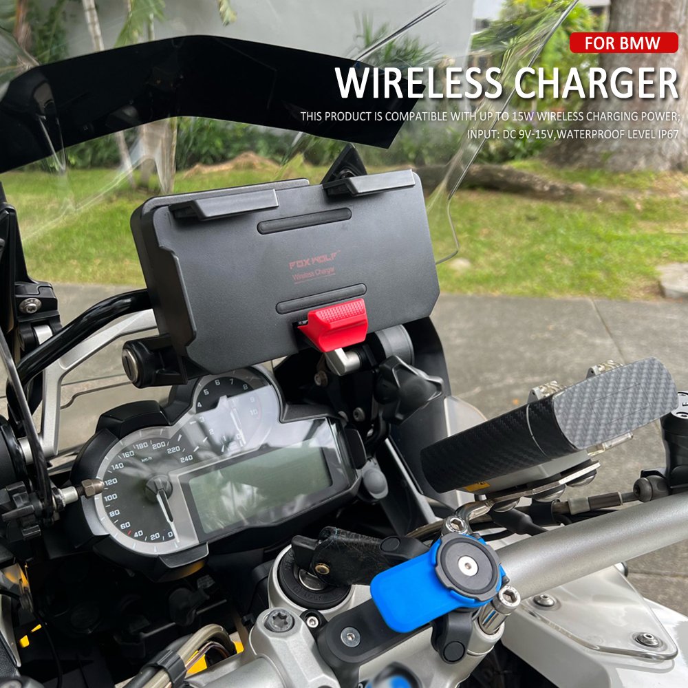 Motorcycle Parts Navigation Bracket Wireless Charging Support Mobile Phone For BMW R1200GS F700GS R1250GS F900R F800GS ADV New