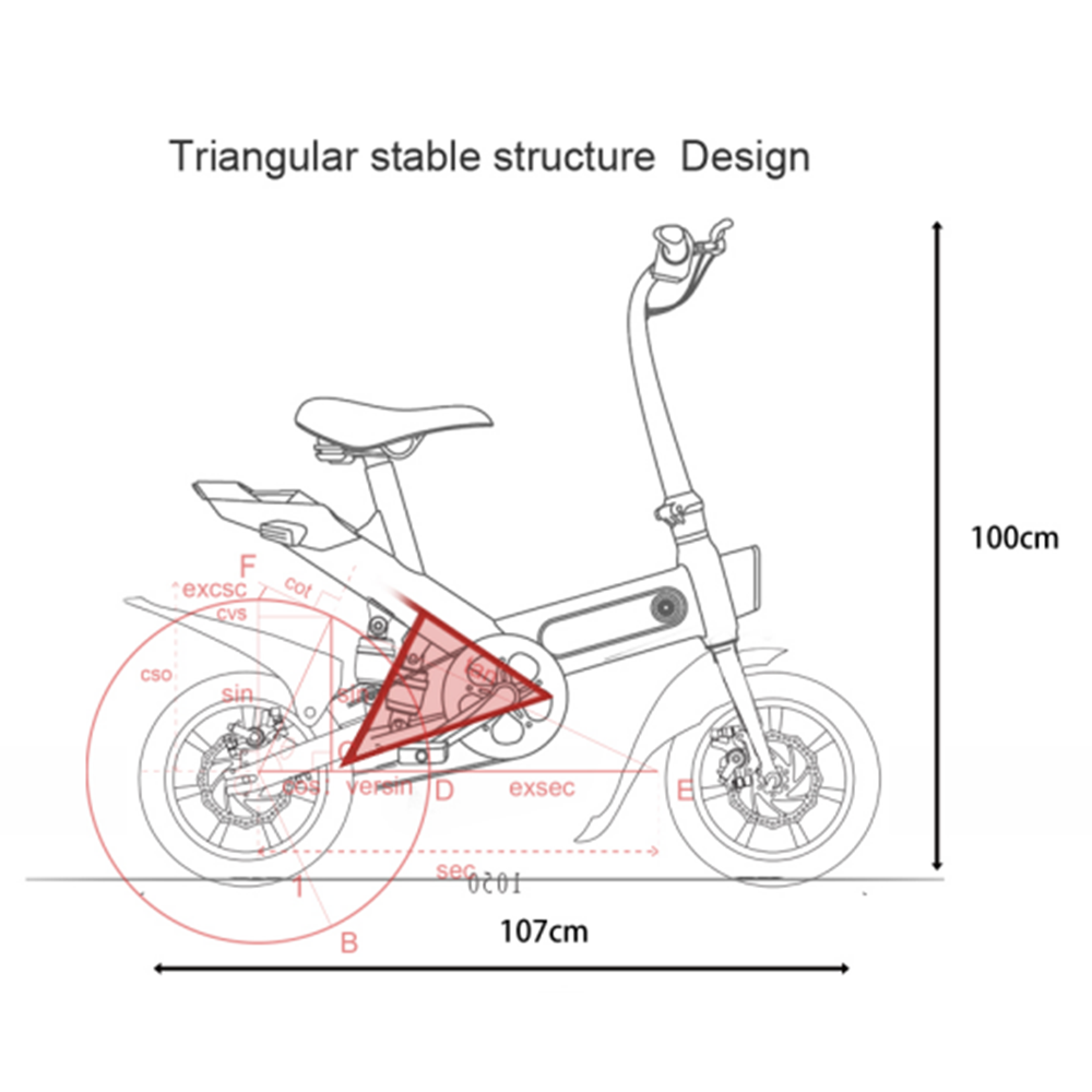 Gyroor cheap folding e bike mini 12 14 inch electric folding bike electric bicycle