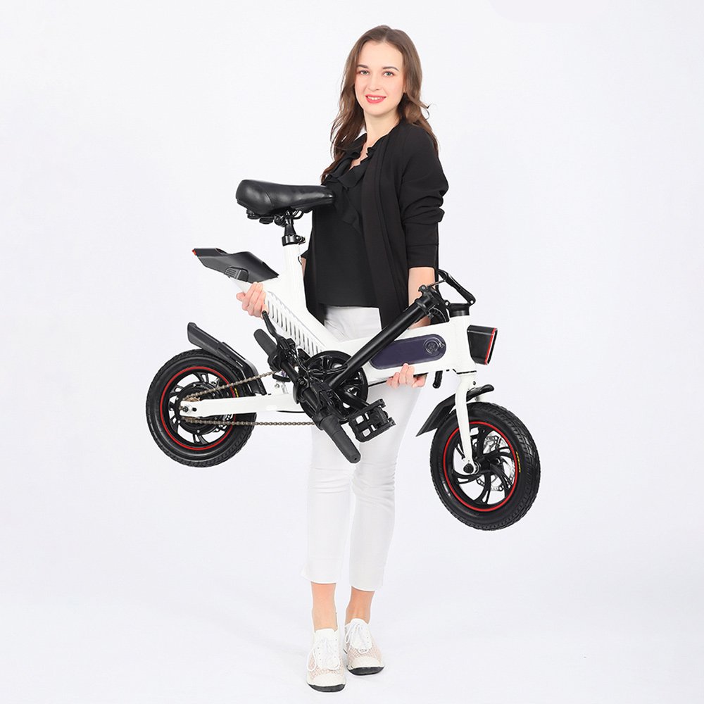 Gyroor cheap folding e bike mini 12 14 inch electric folding bike electric bicycle