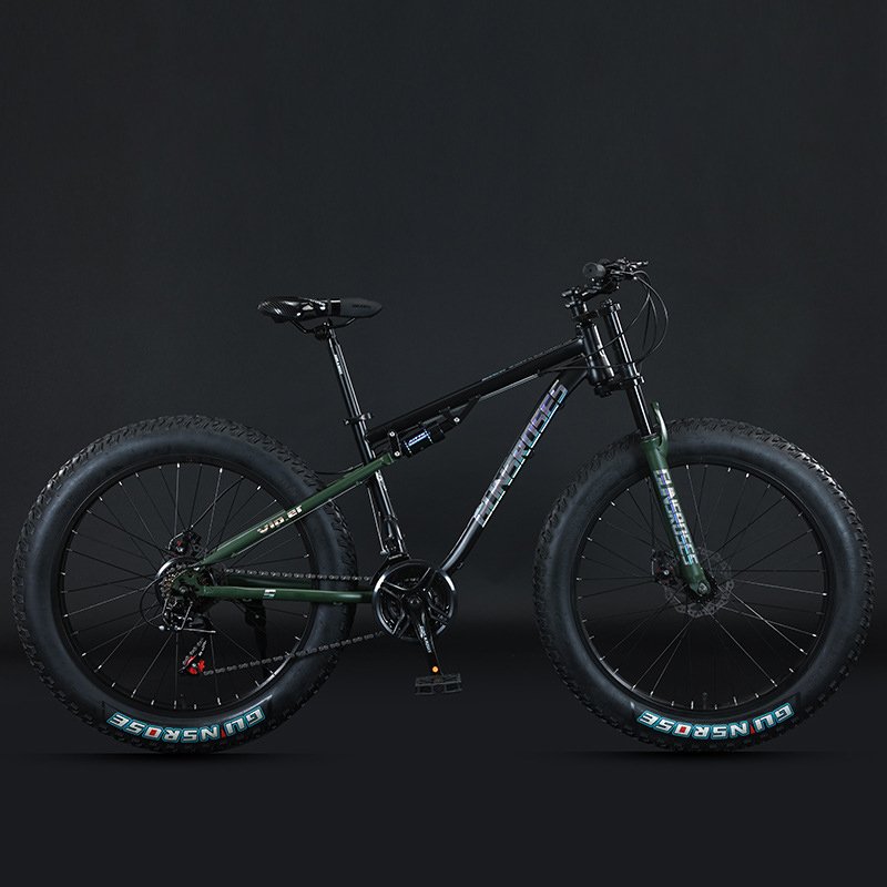 Off-road 7/21/24/27 speed mountain bike 24/26 inch fat tire mountain bike duel suspension mountain bike