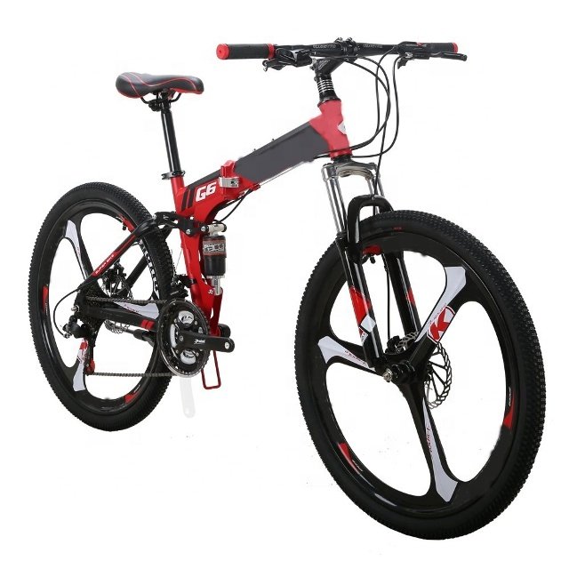 Factory Wholesale Folding Mountain Bike 26 Inch 3 Spoke Wheels MTB Bicycle