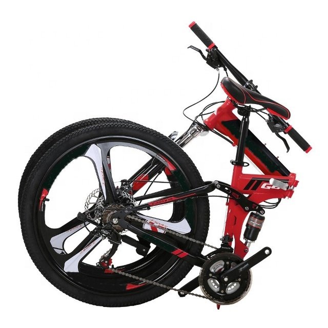 Factory Wholesale Folding Mountain Bike 26 Inch 3 Spoke Wheels MTB Bicycle