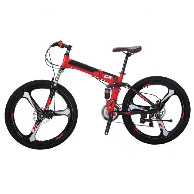 Factory Wholesale Folding Mountain Bike 26 Inch 3 Spoke Wheels MTB Bicycle