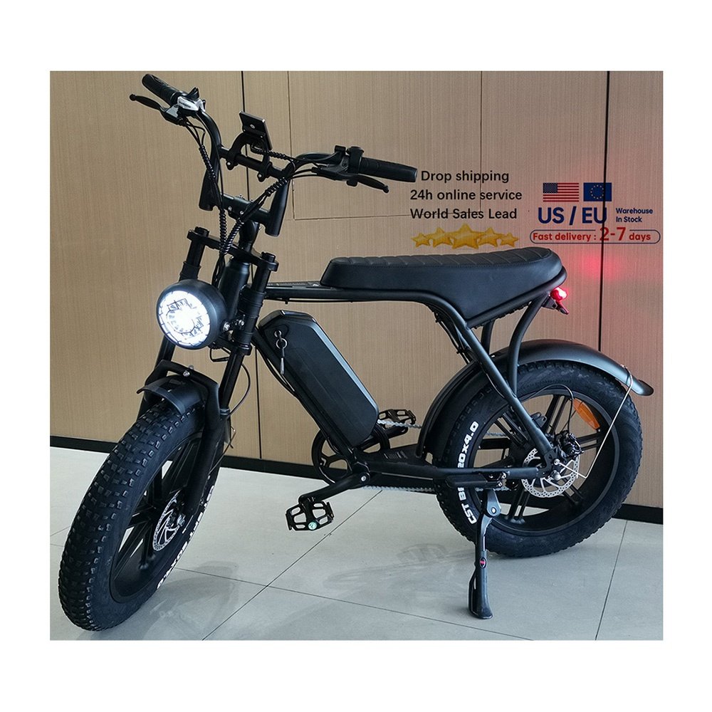 20" fat tire mountain bicycle electric bike 48v 250w Fatbike 25km/h ebike Dirt fat Hybrid City e-bike Off Road V8 City e bike