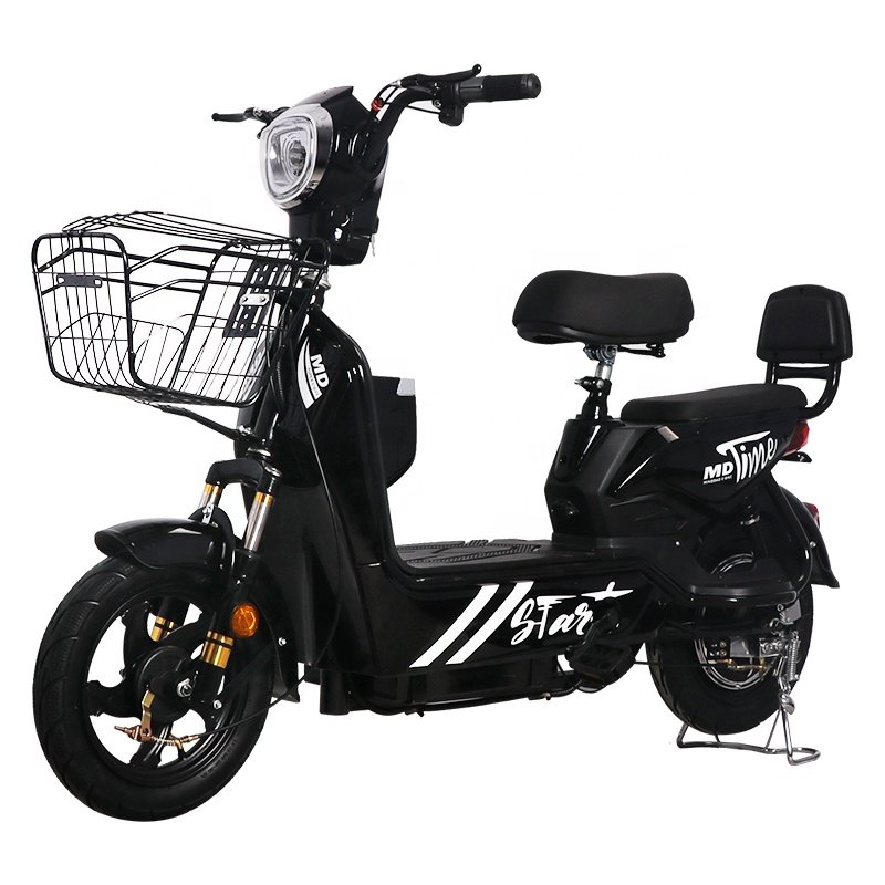 2 Wheel E Bike 2 Seats Electric City Bike 3 Speed E Bicycle