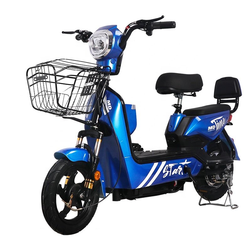 2 Wheel E Bike 2 Seats Electric City Bike 3 Speed E Bicycle