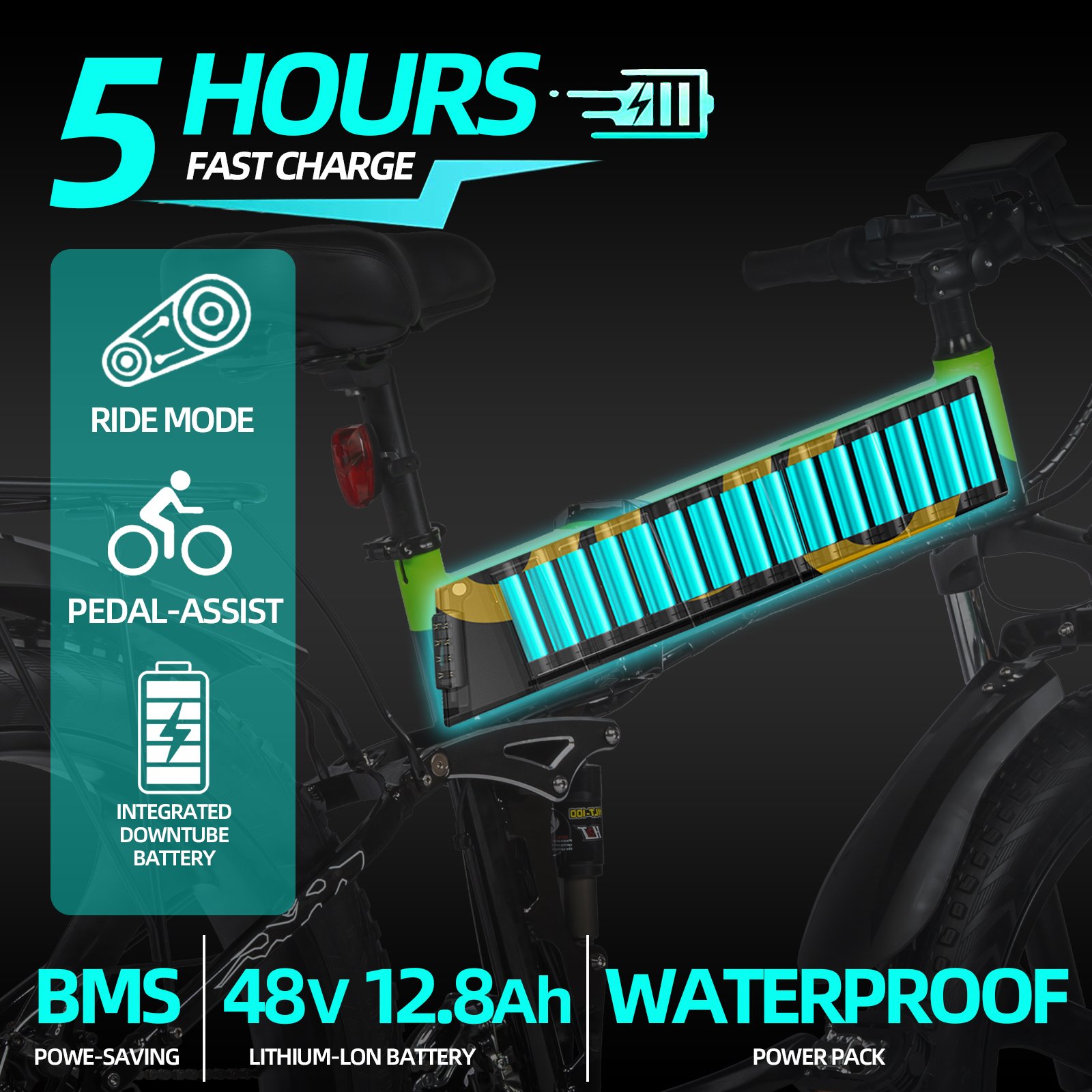 16 20 22 24 29 inch Fat Tire Lithium Battery Aluminum Alloy eBike Adult Dirt Hybrid City Road Mountain E Electric Folding Bike