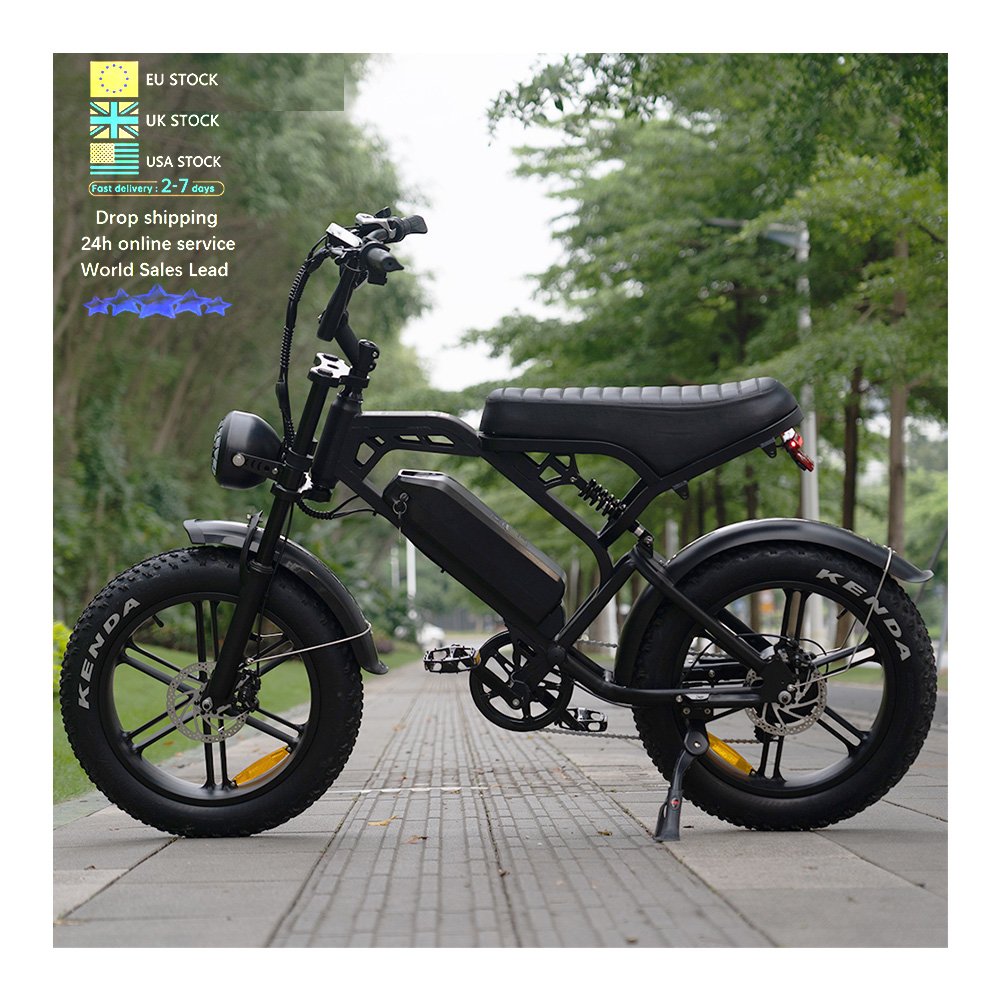 Ebike V20 Pro fatbike 20*4 inch eu stock electr bike price full suspension electric city bike electric bicycle e bike