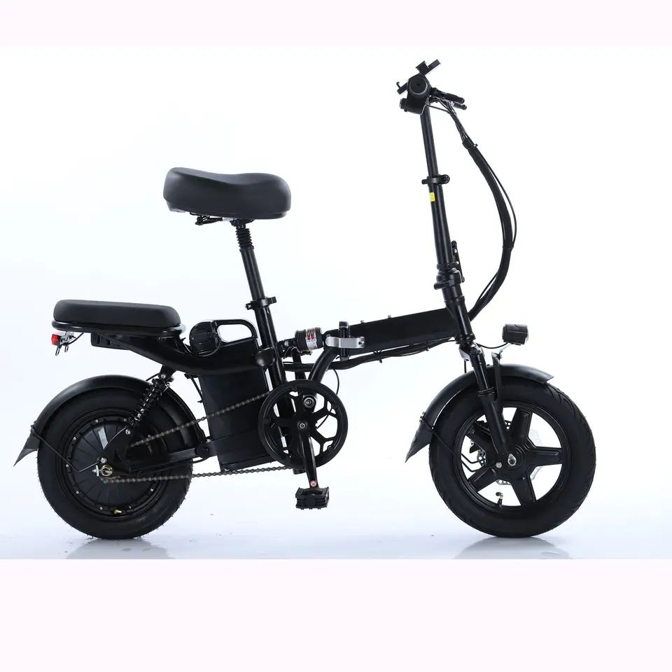2022 Hot Sale Mini Size Folding Electric Bicycle 400W 48V 14 Inch Electric City Bike Foldable Electric Bike