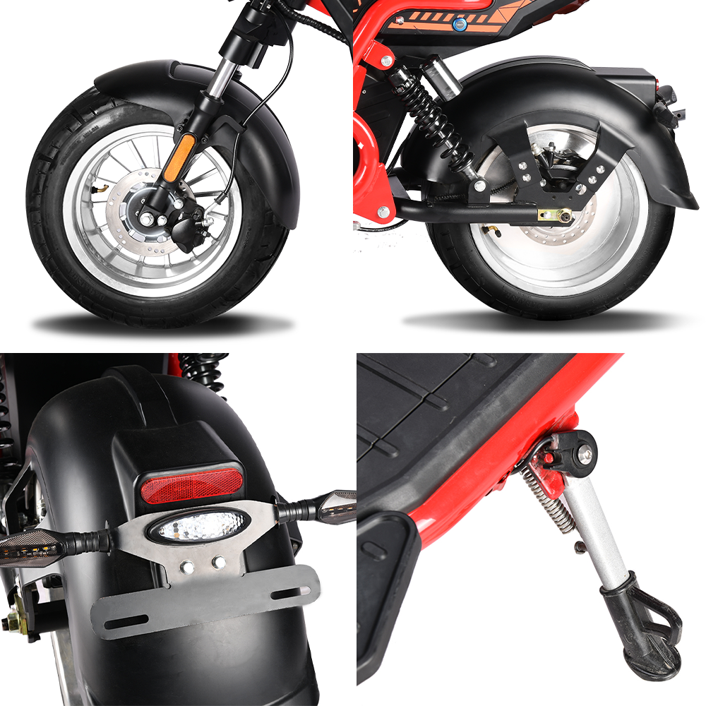 Max Speed 75km/h Range 60km Electric Scooters 3000w 4000w Motor Off Road Citycoco E Scooters with Removable Battery